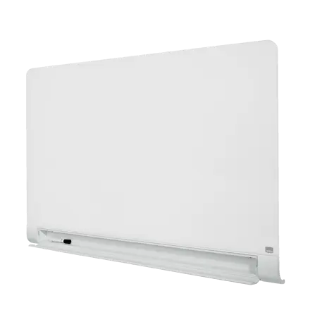 Nobo Widescreen 57" Glasbord met afgeronde hoeken briljant wit