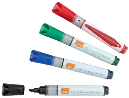 Glass store board markers