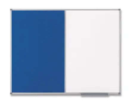 Nobo Kombitafel Filz/Stahl 60 x 90 cm, blau/weiß