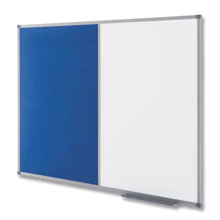 Nobo Kombitafel Filz/Stahl 60 x 90 cm, blau/weiß