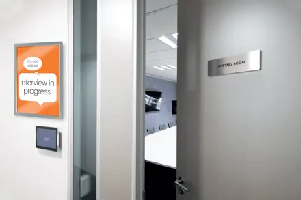 Porte affiche clipasble Nobo Impression Pro A3 avec cadre anodisé