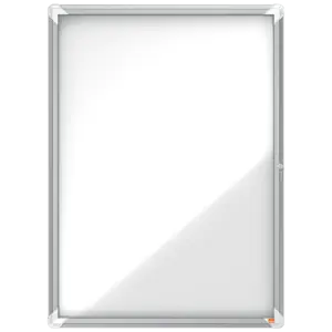 Nobo Premium Plus Afsluitbare Glazen Buitenvitrine Magnetisch 9xA4