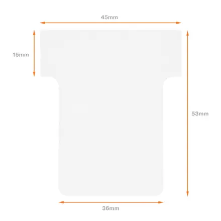 Nobo T-Card Planning Cards - Size 1.5
