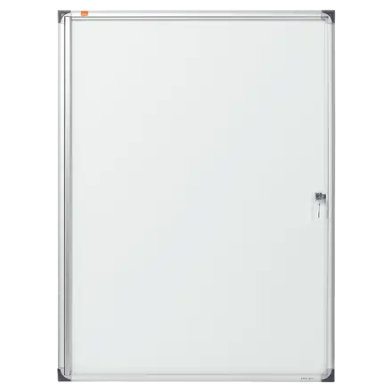 Nobo Schaukasten Extraflach für den Innenbereich 9 × A4, magnetisch, Klapptür