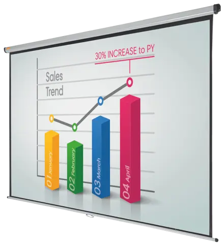 Nobo Projektionsleinwand zur Wand- und Deckenmontage 234,5 × 176 cm