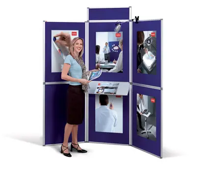 Display-board ProPanel Nobo 6 Panels Blue 225x202 cm