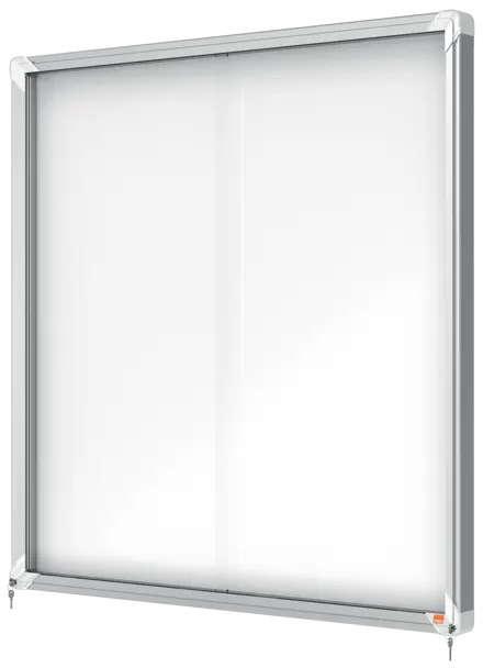 Nobo Premium Plus magnetisk låsbart opslagsskab med skydelåge 12xA4