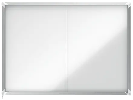 Nobo Premium Plus magnetisk låsbart opslagsskab med skydelåge 18xA4