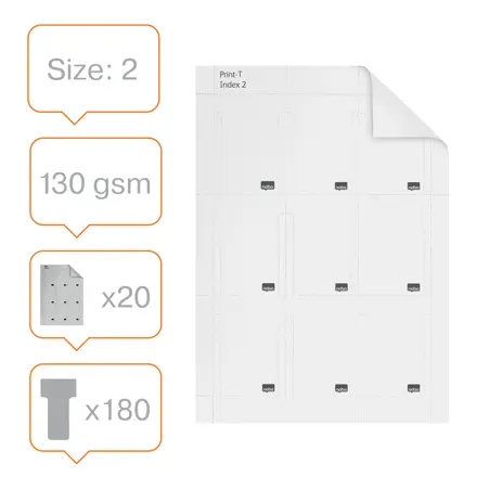 Fiches T imprimables pour planning Nobo - Taille 2