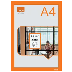 Samolepicí magnetický rám na plakáty Nobo, A4, oranžový