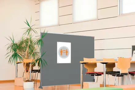 Nobo Impression Pro Stellwand Filz 120x180cm