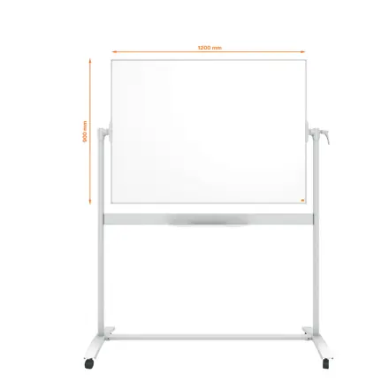 Nobo Whiteboard Mobil Stahl 120 x 90 cm