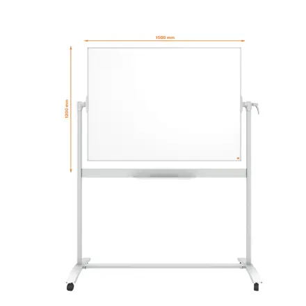 Nobo Whiteboard Mobil Stahl 150 x 120 cm