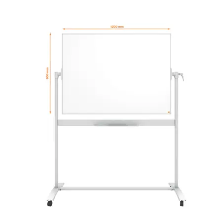 Nobo Whiteboard Mobil Emaille 120 x 90 cm