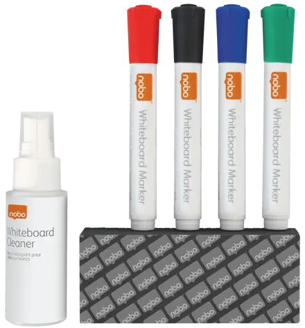 Nobo Dry Erase Whiteboard Accessory Starter Kit