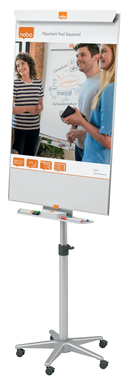 Mobilní flipchart Nobo s povrchem Nano Clean™