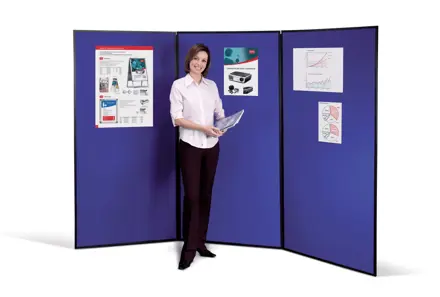 Stand d'exposition Nobo Showboard Extra à 4 volets