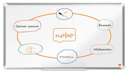 Nobo Premium Plus Whiteboard Emaille Widescreen 40"