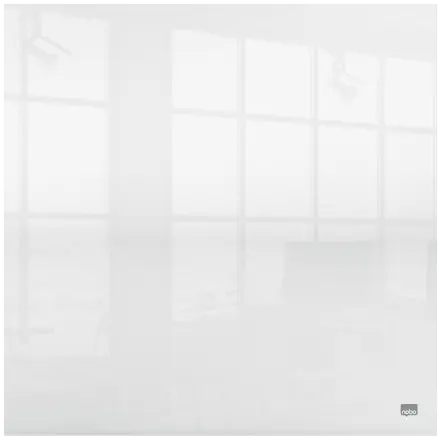 Nobo transparent akryl mini whiteboard til skrivebordet eller vægmonteret 450x450mm
