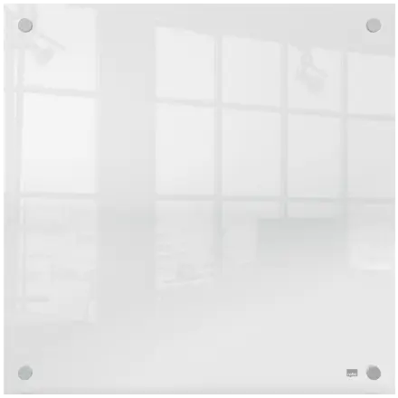 Nobo transparent akryl mini whiteboard vægmonteret 450x450mm