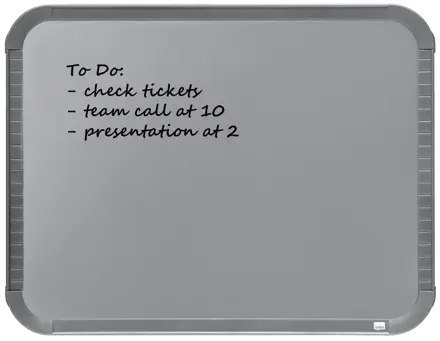 Whiteboard Slimline Nobo lakeret 280x220mm