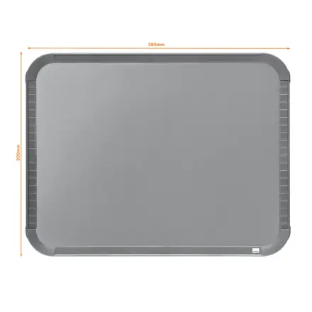 Whiteboard Slimline Nobo lakeret 280x220mm
