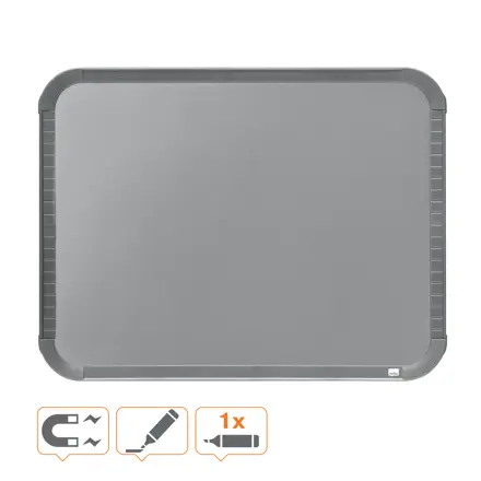 Whiteboard Slimline Nobo lakeret 280x220mm