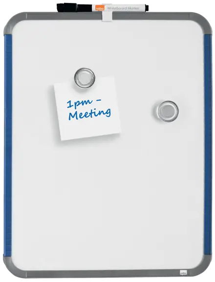Nobo Mini Magnetic Whiteboard Slim Frame 360x280mm