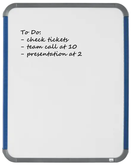 Nobo Mini Magnetic Whiteboard Slim Frame 360x280mm