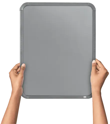 Whiteboard Slimline Nobo lakeret 360x280mm