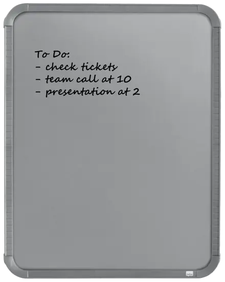 Whiteboard Slimline Nobo lakeret 360x280mm