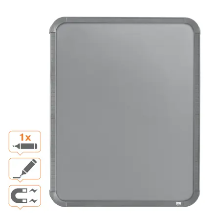 Whiteboard Slimline Nobo lakeret 360x280mm
