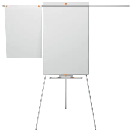 Flipchart Easel Nobo Classic Nano Clean™ Tripod including extendable display arms