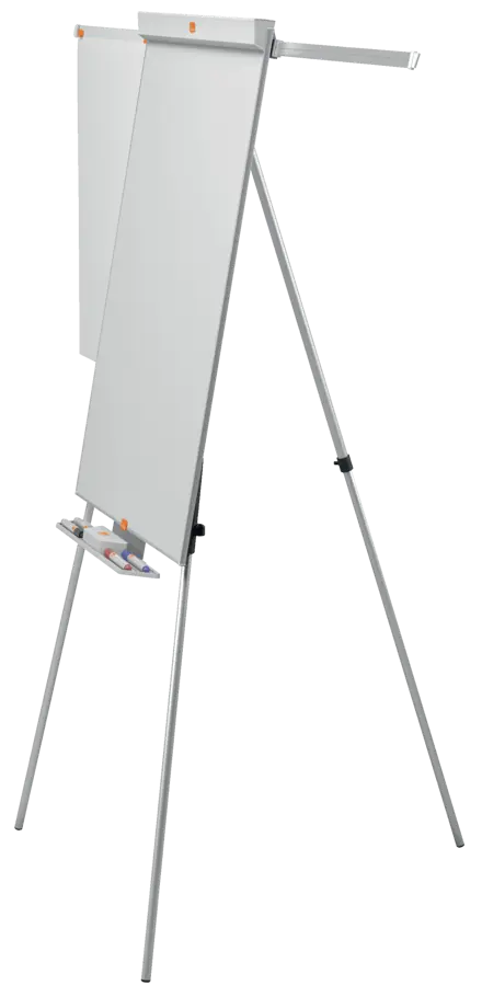 Flipchart Easel Nobo Classic Nano Clean™ Tripod including extendable display arms