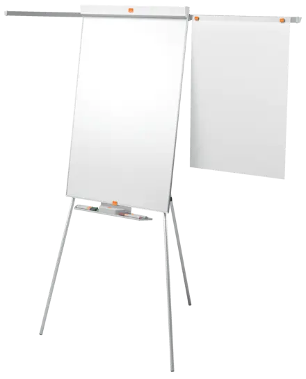 Flipchart Easel Nobo Classic Nano Clean™ Tripod including extendable display arms