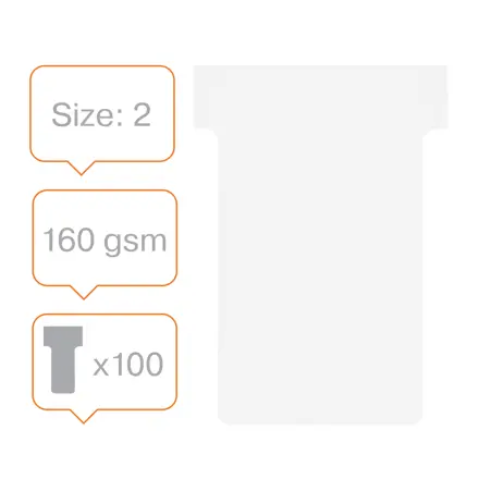 Fiches T pour planning Nobo - Taille 2