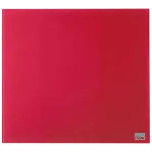 Mała szklana tabliczka magnetyczna Nobo z powierzchnią suchościeralną, 300 x 300 mm