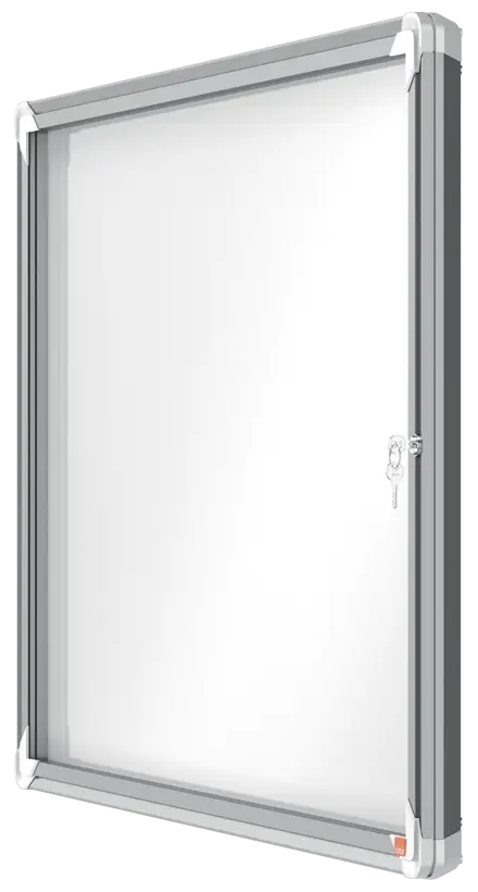 Nobo Premium Plus magnetisk låsbart opslagsskab med hængslet låge 8xA4