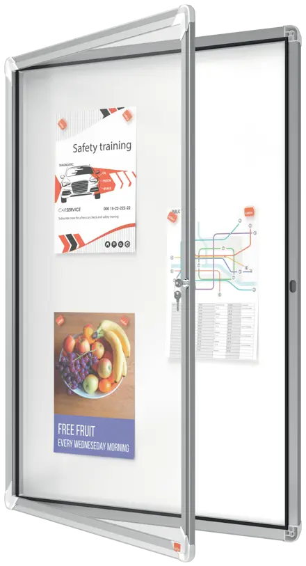 Vitrine d'affichage d'extérieur magnétique Nobo Premium Plus 9xA4