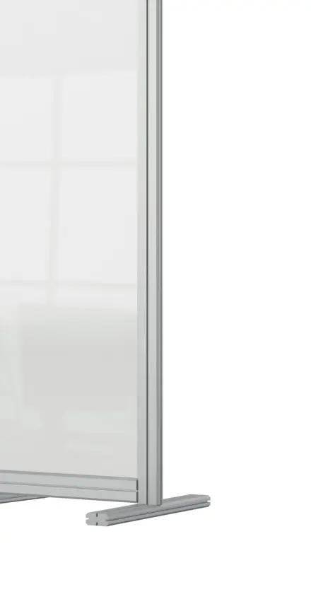Séparateur de bureau modulaire en acrylique Nobo premium Plus 400x1000mm