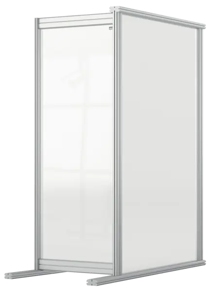 Séparateur de bureau modulaire en acrylique Nobo premium Plus Extension 400x1000mm