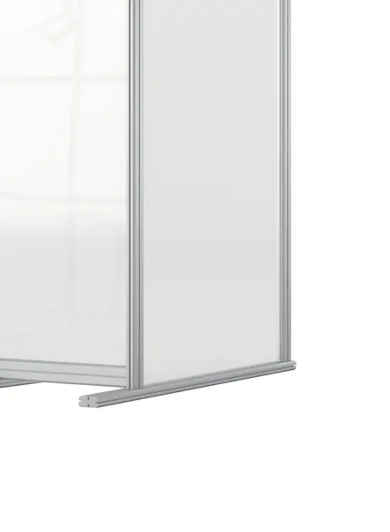 Séparateur de bureau modulaire en acrylique Nobo premium Plus Extension 400x1000mm