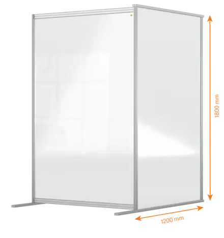 Cloison de distanciation en acrylique Nobo Premium Plus Extension 1200x1800mm