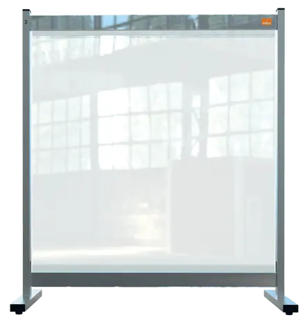 Nobo Premium Plus klar PVC beskyttende skrivebordsafskærmning B770xH860mm