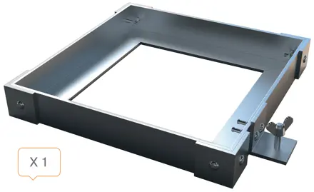 Nobo Premium Plus klar PVC beskyttende afskærmning flisevægt-ramme