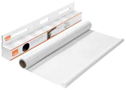 Nobo Instant Abwischbare Folie, 25 Blatt 60 x 80 cm, kariert, weiß