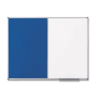 NEXT DAY DEL 450 x 600 mm NOBO Professional Felt Aluminium Notice Board Blue 