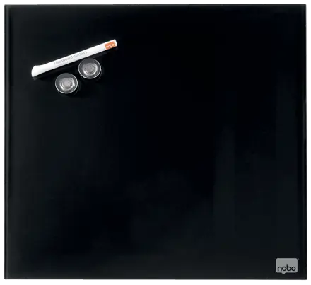 Tableau blanc mémo en verre Nobo, 300 x 300 mm (Conditionnement retail)