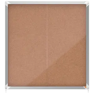 Nobo Premium Plus Cork Lockable Notice Board 12xA4