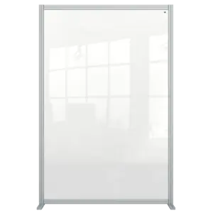 Nobo Divisorio da terra Premium Plus in acrilico trasparente 1200x1800mm